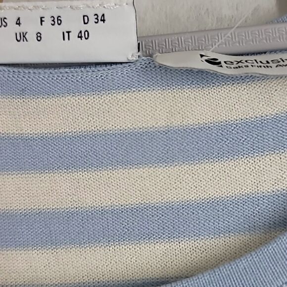 Akris Punto Saks Fifth Avenue Long Sleeve Striped Sweater - Picture 5 of 7